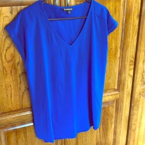 Women’s V-neck Royal Blue Blouse